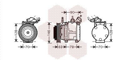 VAN WEZEL Kompressori, ilmastointilaite 5300K442